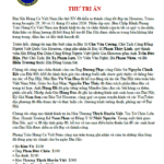 PTHCVN: Thư Tri Ân