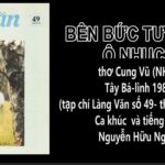 Bên Bức Tường Ô Nhục – Ca khúc và tiếng hát Nguyễn Hữu Nghĩa
